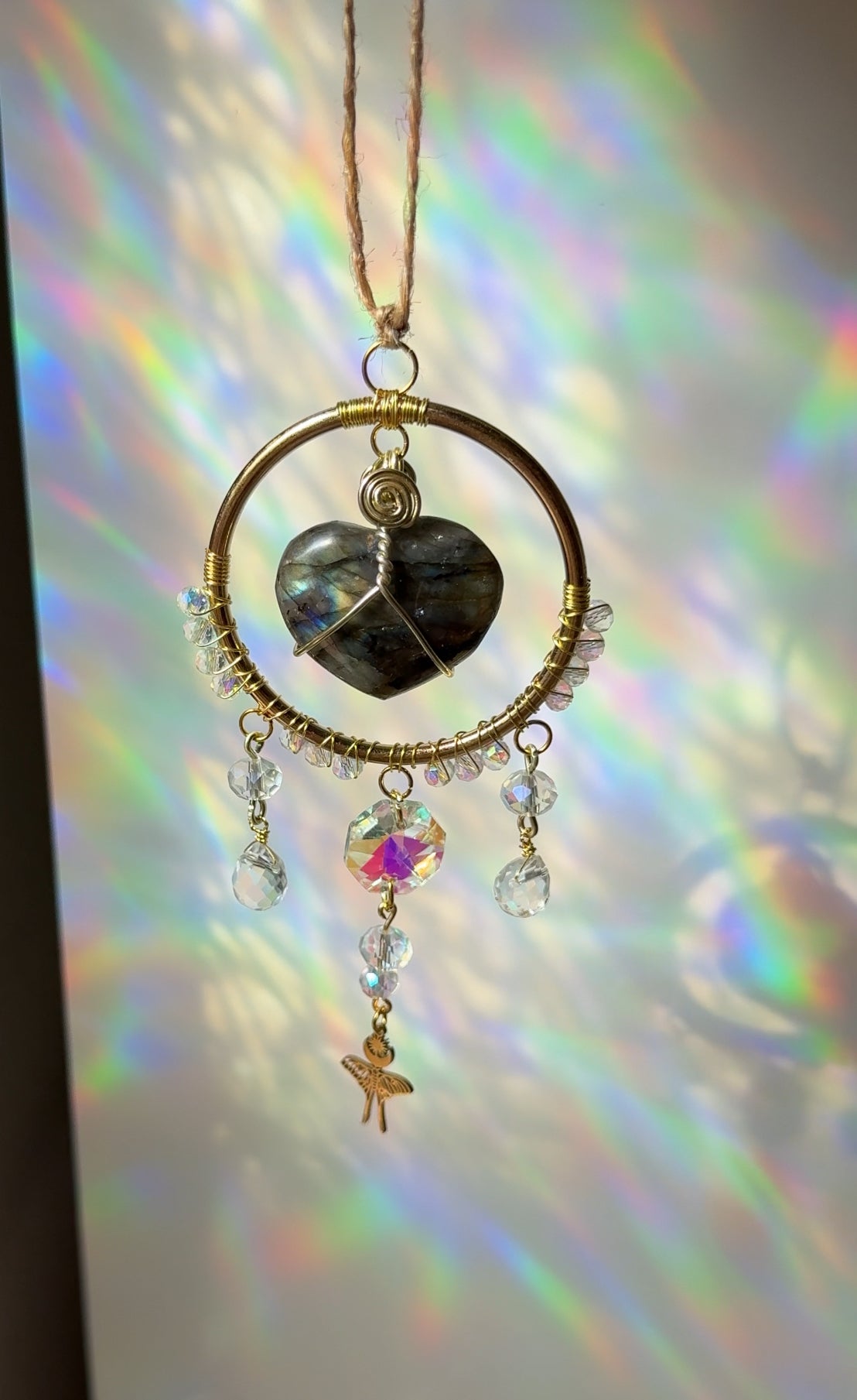 Mini con Cuoricino Labradorite