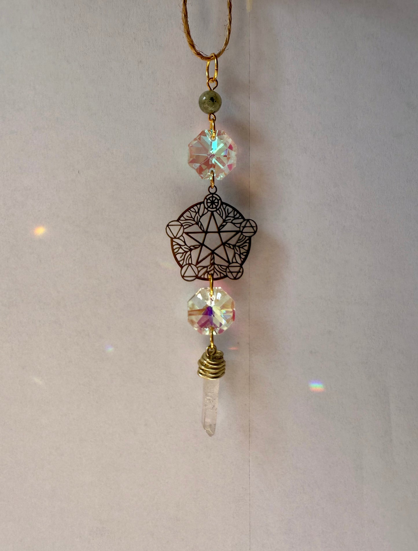 Mini Suncatcher per Auto (color Oro)