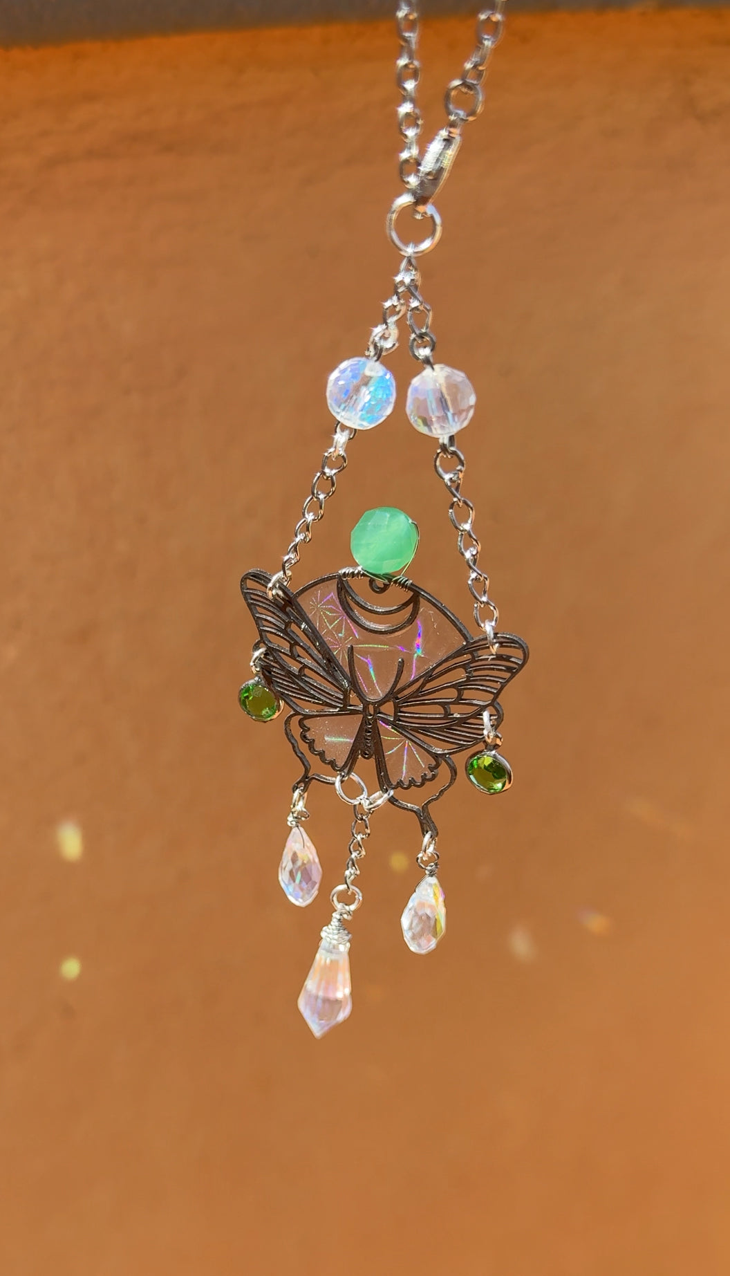 Mini Farfalla Suncatcher per auto