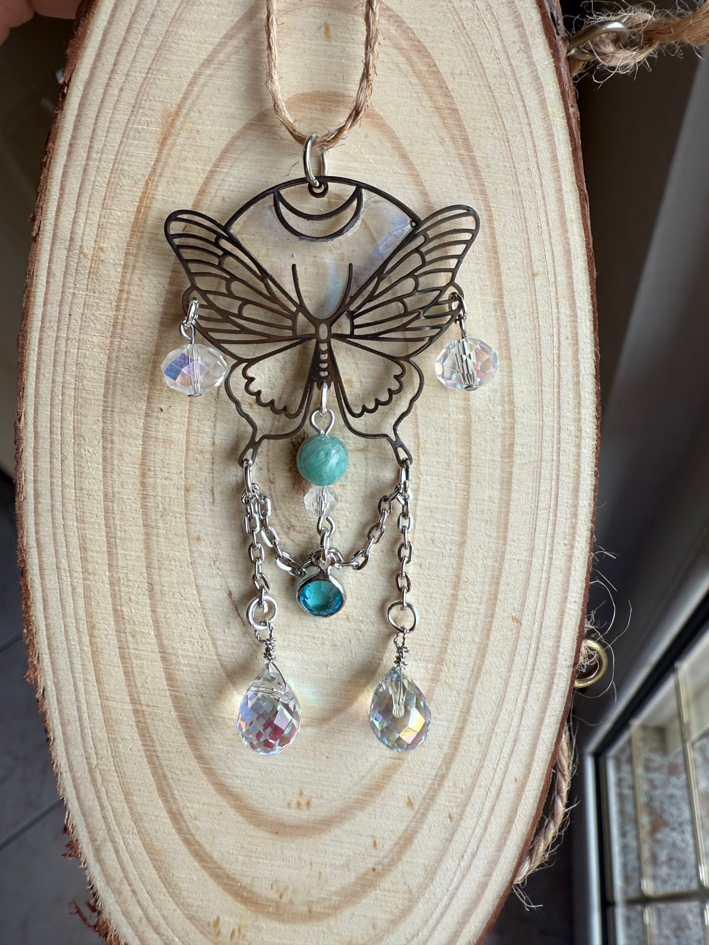 Mini Farfalla Suncatcher per auto