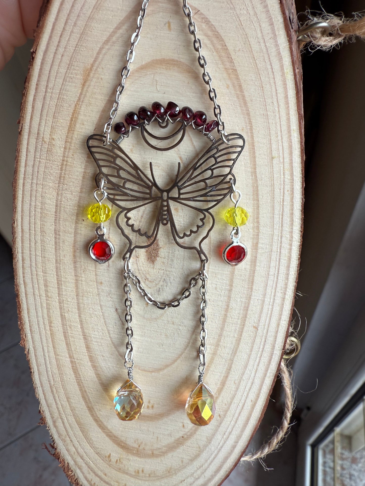 Mini Farfalla Suncatcher per auto