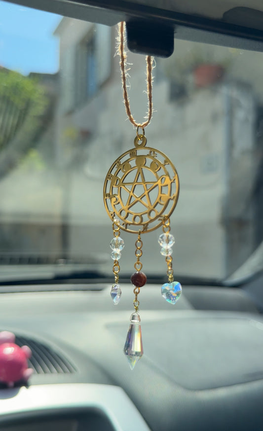 Mini Suncatcher per Auto (color Oro)