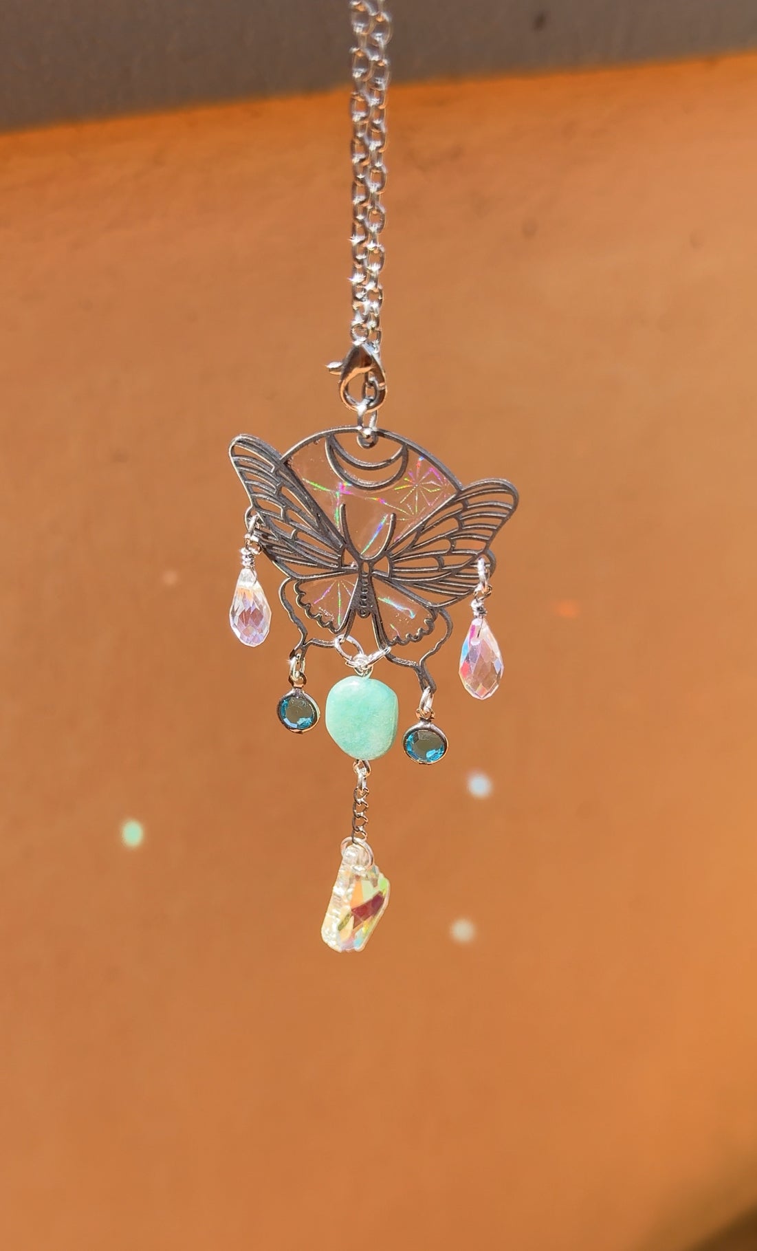 Mini Farfalla Suncatcher per auto