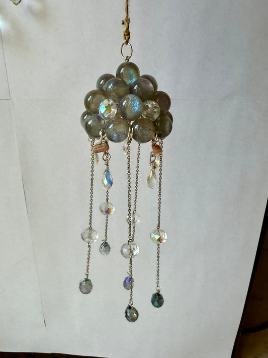 Nuvoletta temporale con Rodocrosite