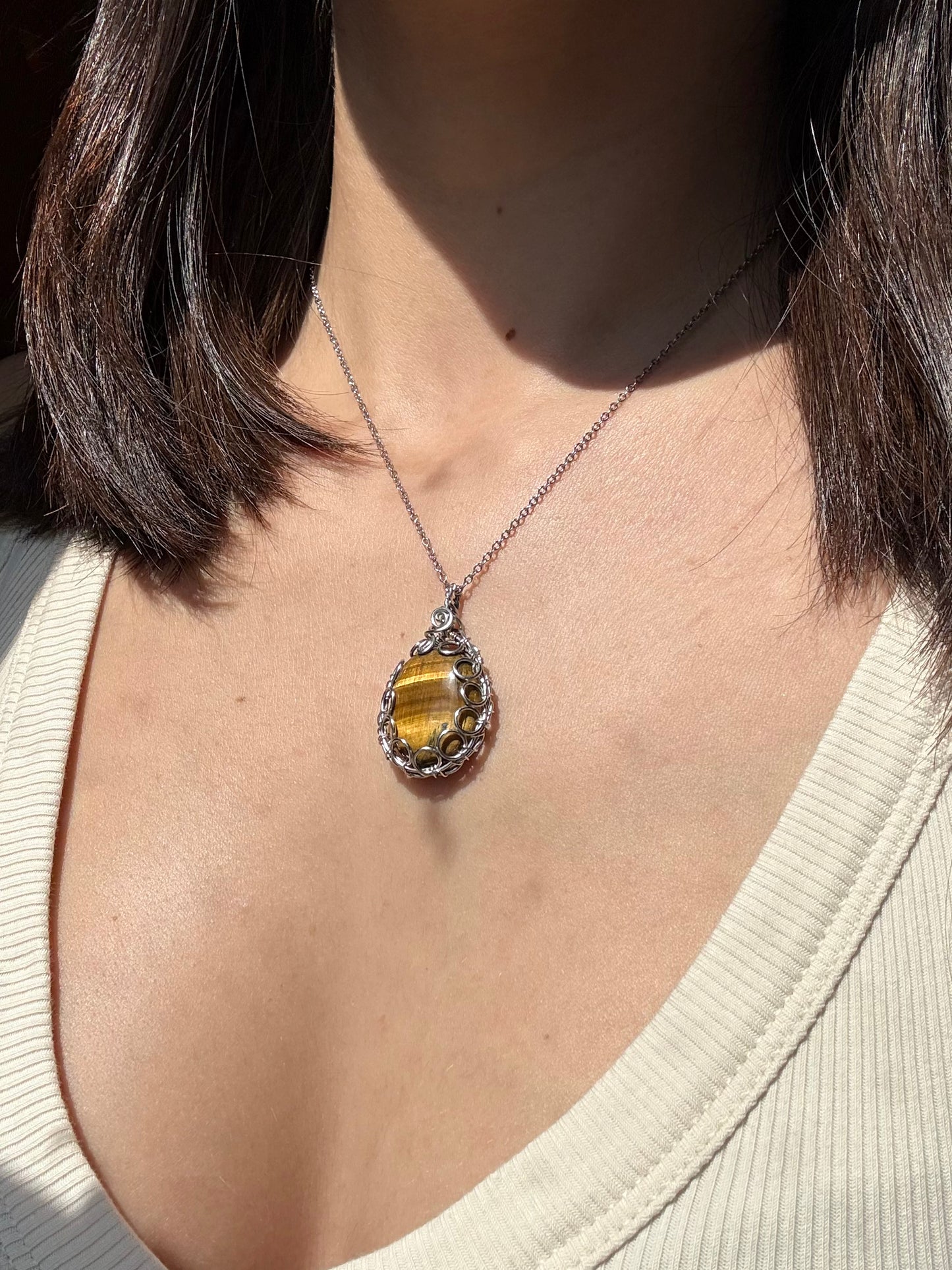 Collana Occhio di tigre "Tiger's Eye" Henry Rousseau