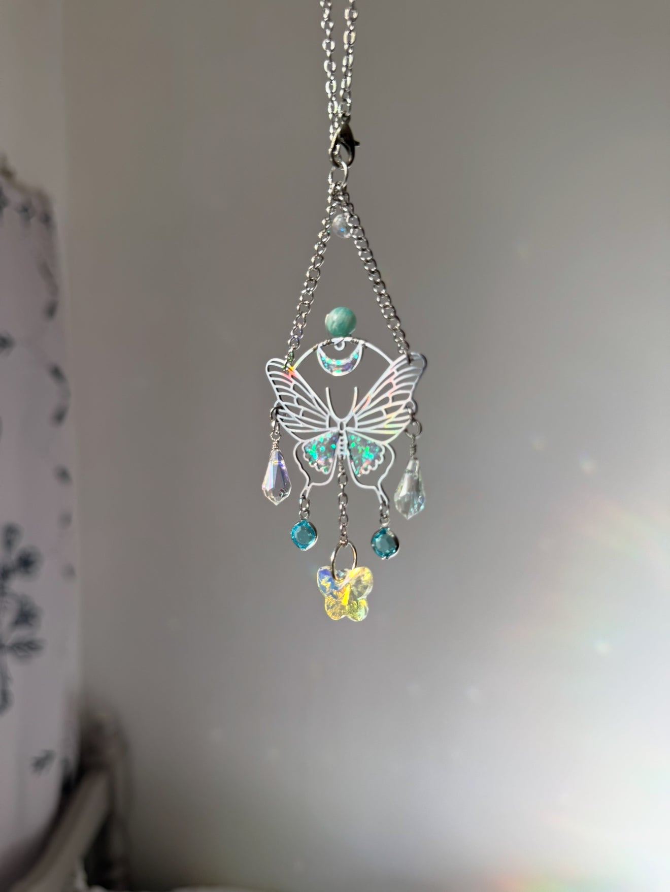 Mini Farfalla Suncatcher per auto