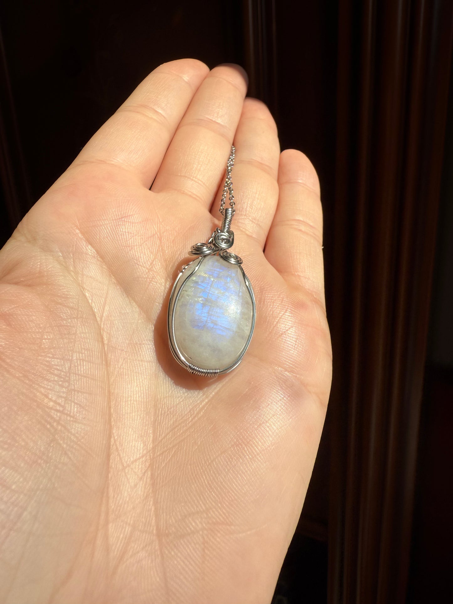 Collana Labradorite Bianca "Clair de Lune" di P.J. de Loutherbourg